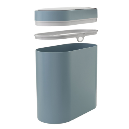 Ведро для мусора сенсорное, овал, Foodatlas JAH-6711, 8 л (синий)